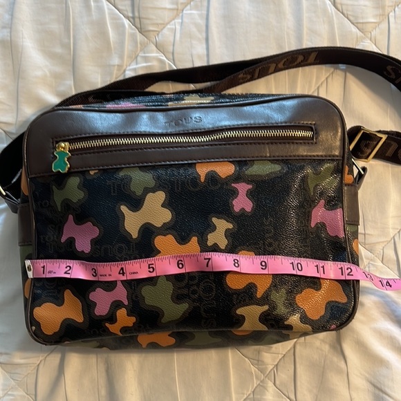 Tous - Classic Kaos Shoulder Strap Handbag Vinyl Cross Body Bag - Picture 2 of 9